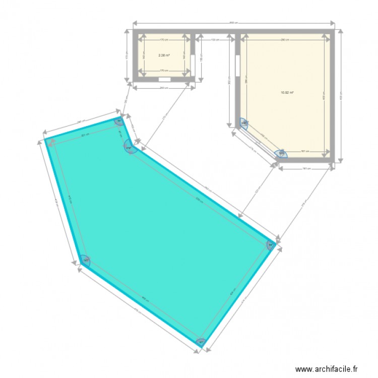 Bungalow jardin. Plan de 0 pièce et 0 m2