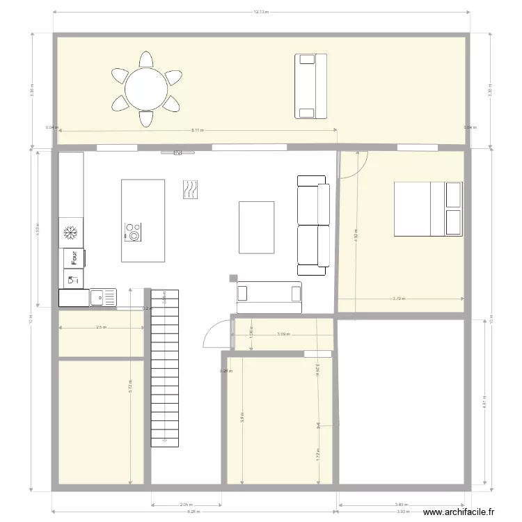 rdc prj2. Plan de rdc prj2. Plan de