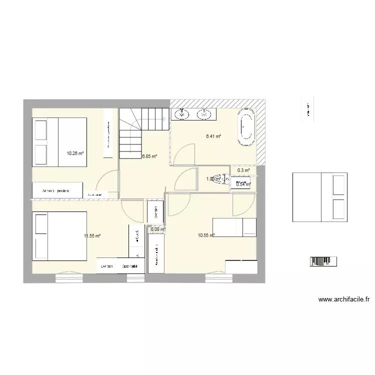 amenage etage 2. Plan de 