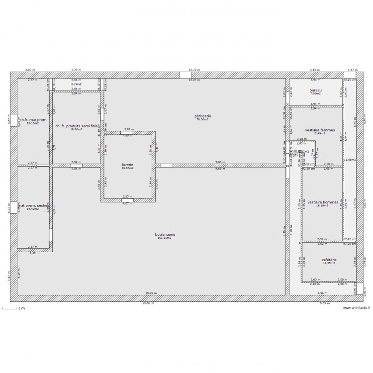 Epreuve intégrée plan atelier boulangerie pâtisserie. Plan de 0 pièce et 0 m2