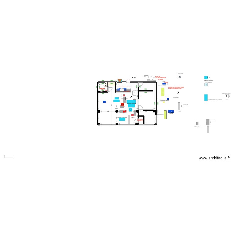 implantation cuisine 02 05. Plan de 0 pièce et 0 m2