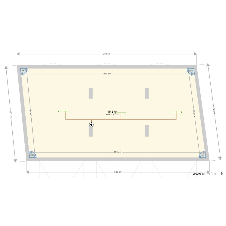 garage. Plan de 0 pièce et 0 m2