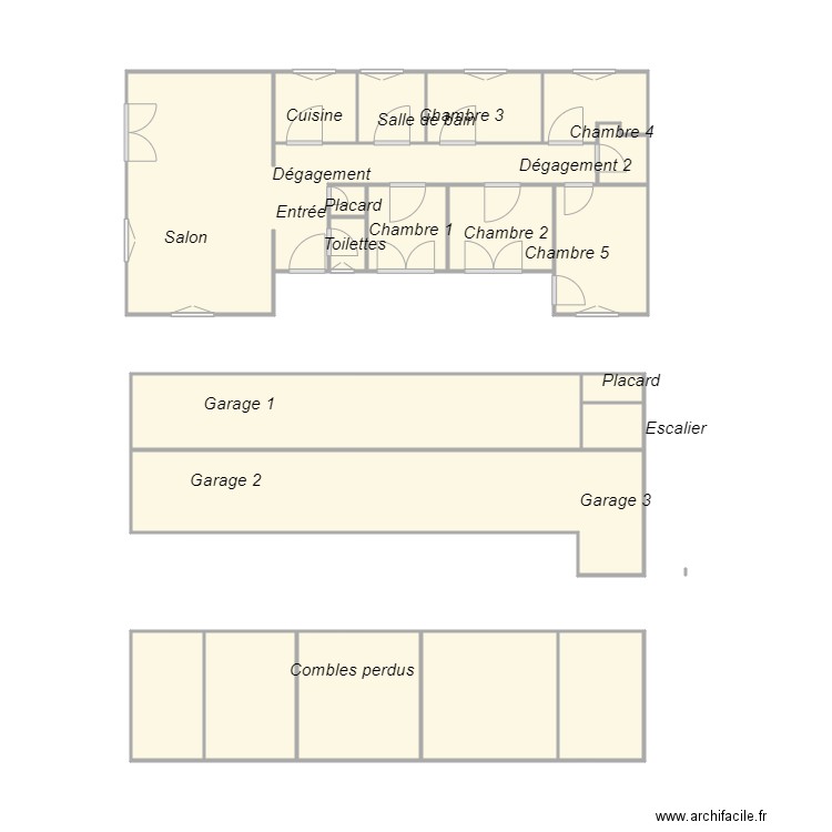 Croquis PETRO CHATENET. Plan de 20 pièces et 49 m2