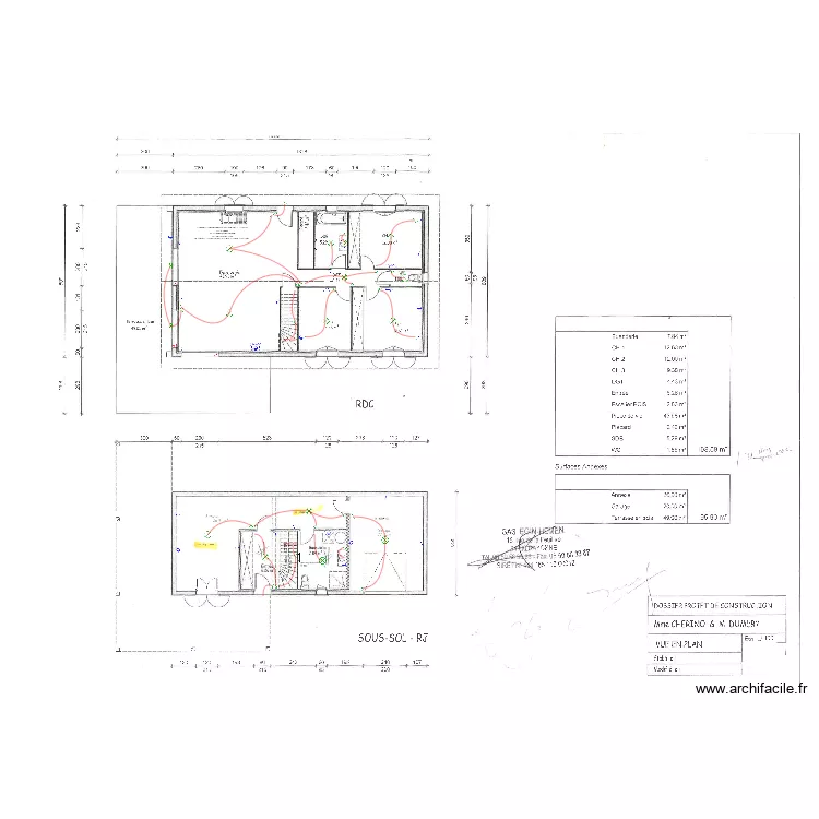 CHERINO-DUMERY ARTBATI. Plan de 