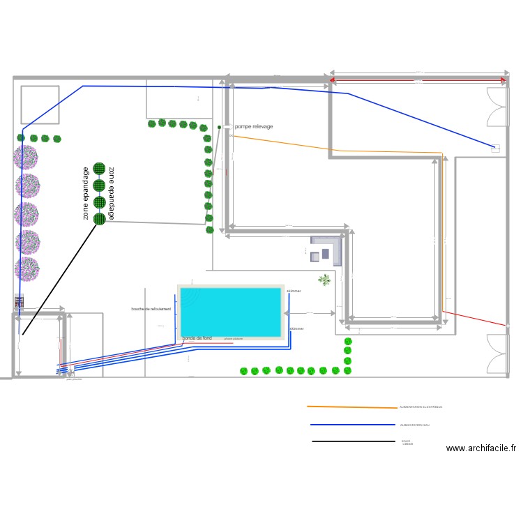 EXTERIEUR 2. Plan de 6 pièces et 391 m2