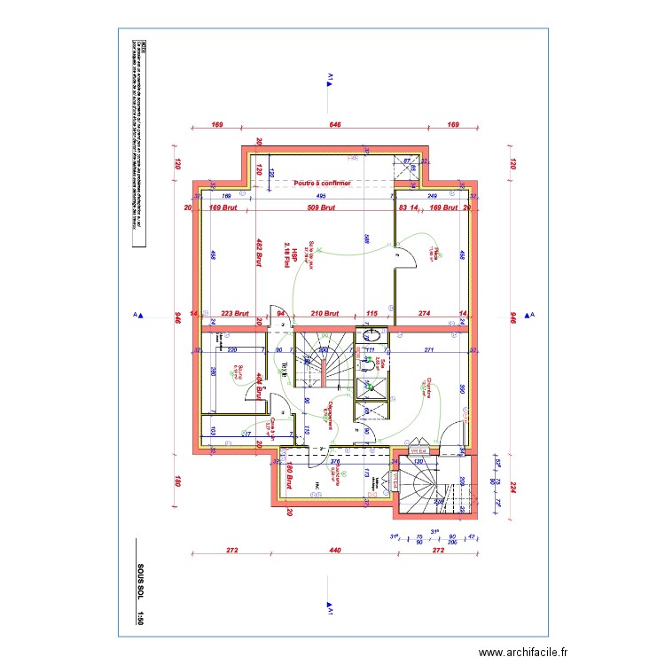 Schmutz sous sol. Plan de 0 pièce et 0 m2
