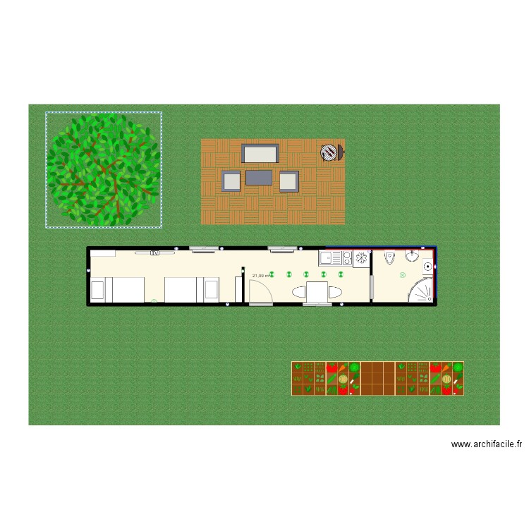 TINY HOUSE ETUDIANTS. Plan de 0 pièce et 0 m2