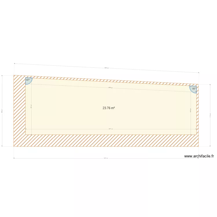 Coupe Extension piscine. Plan de Coupe Extension piscine. Plan de