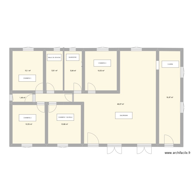 MAISON IZON . Plan de 0 pièce et 0 m2