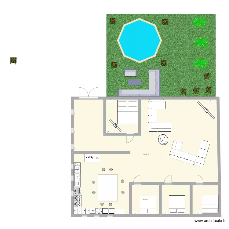 villa. Plan de 