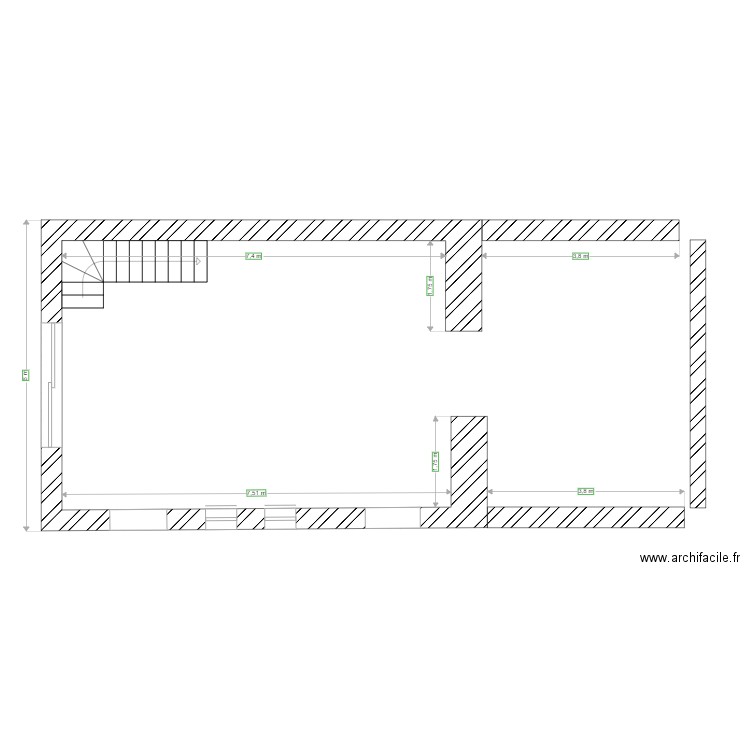 bk  existant. Plan de 0 pièce et 0 m2