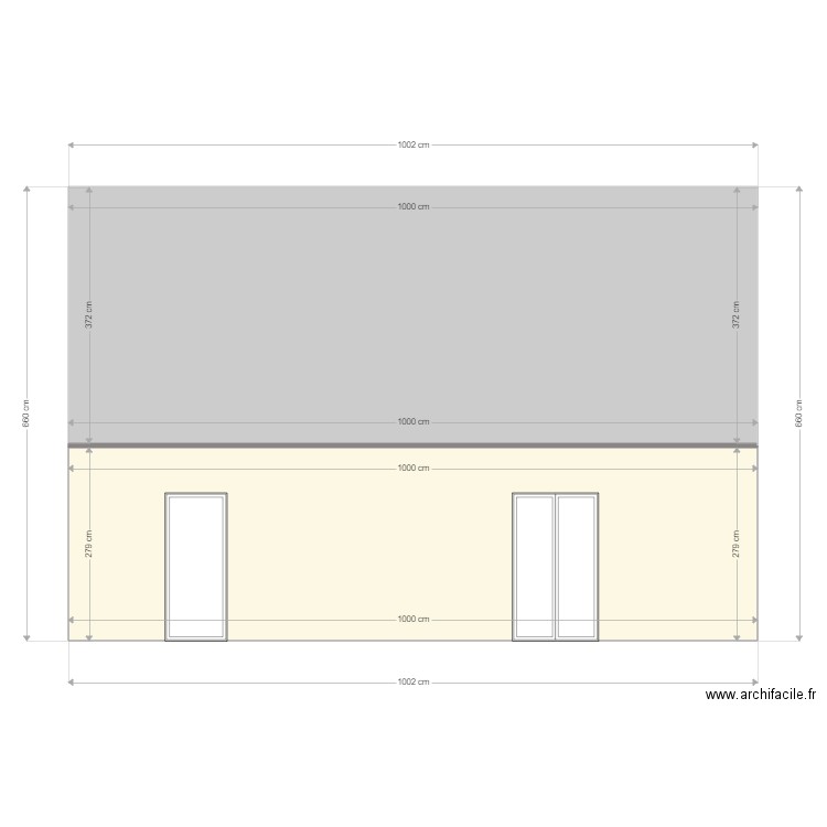 FACADE NORD ANAIS. Plan de 0 pièce et 0 m2