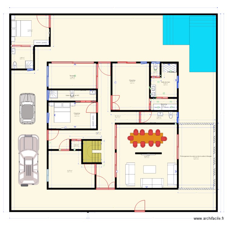 PLAN MAISON DU PROJET DE BEDIE 15 JAN 2020. Plan de 0 pièce et 0 m2