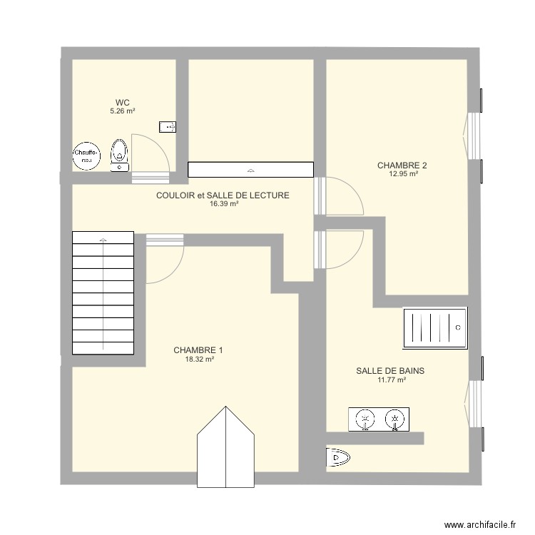 Aménagement combles. Plan de 0 pièce et 0 m2