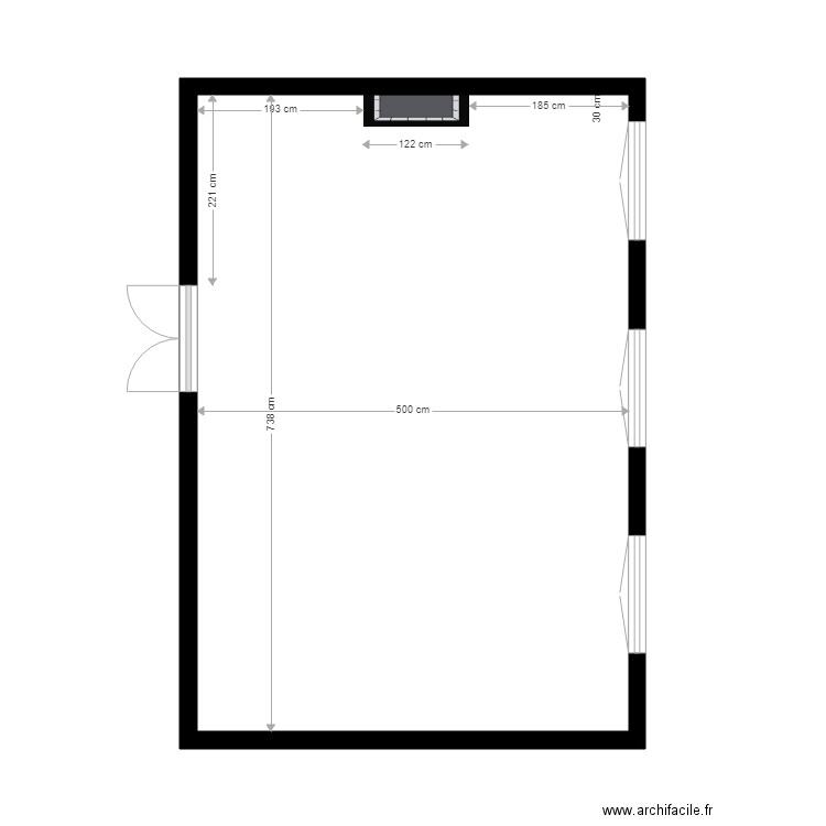 julien salon. Plan de 0 pièce et 0 m2