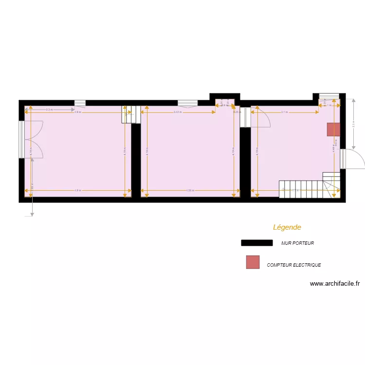 ECOCHARD C EXISTANT. Plan de 