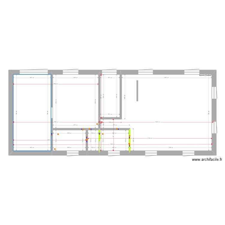 appart location sanitaire. Plan de 7 pièces et 123 m2