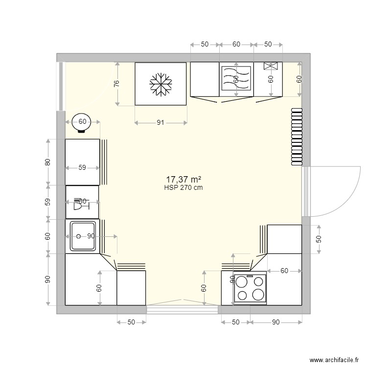 Cuisine SHSM avec meuble. Plan de 0 pièce et 0 m2