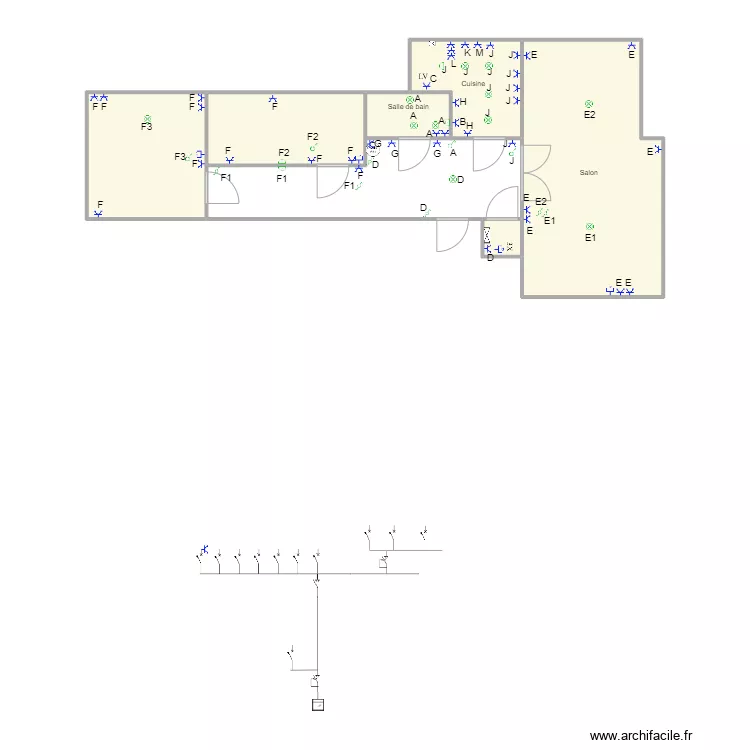 Nathalie Proximus appartement. Plan de Nathalie Proximus appartement. Plan de