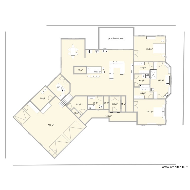 ranch 5. Plan de 0 pièce et 0 m2