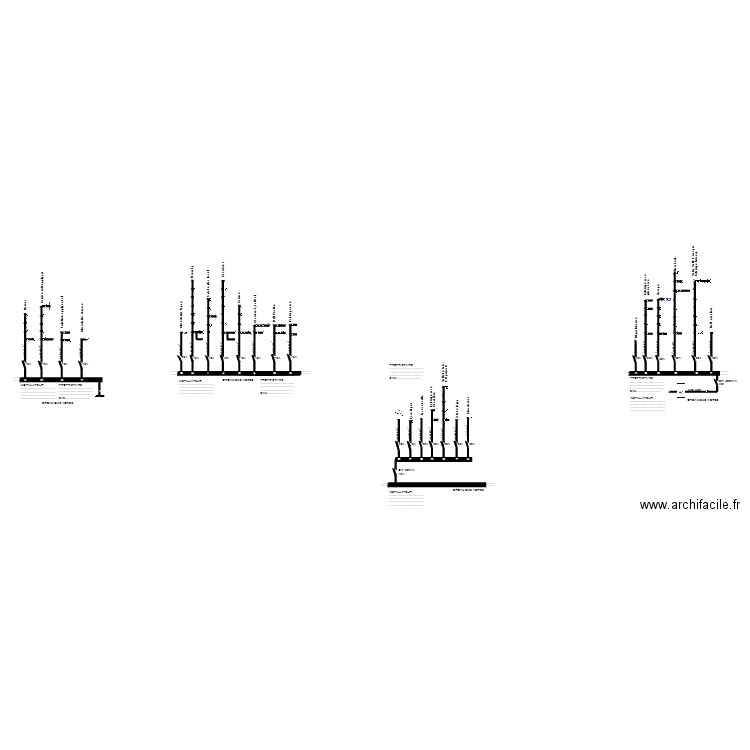 td jess. Plan de 22 pièces et 423 m2