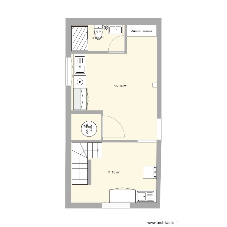 buanderie 2. Plan de 0 pièce et 0 m2