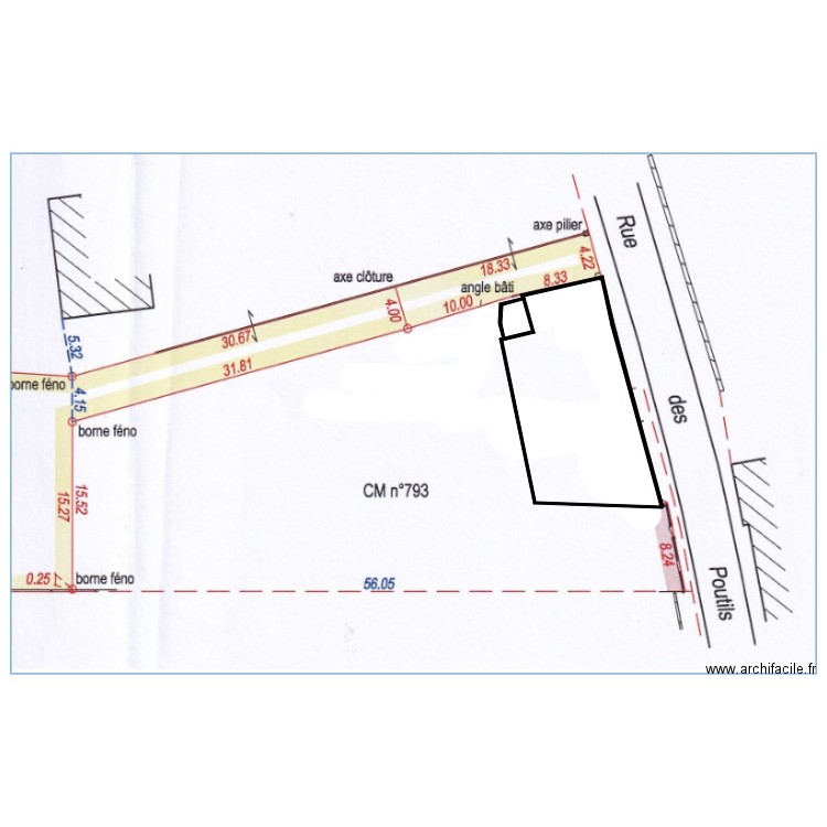 Parcelle CM 793 03. Plan de 0 pièce et 0 m2