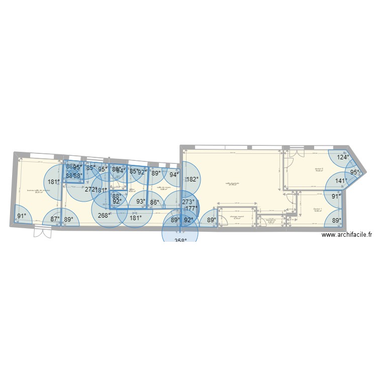 Hagondange. Plan de 11 pièces et 156 m2