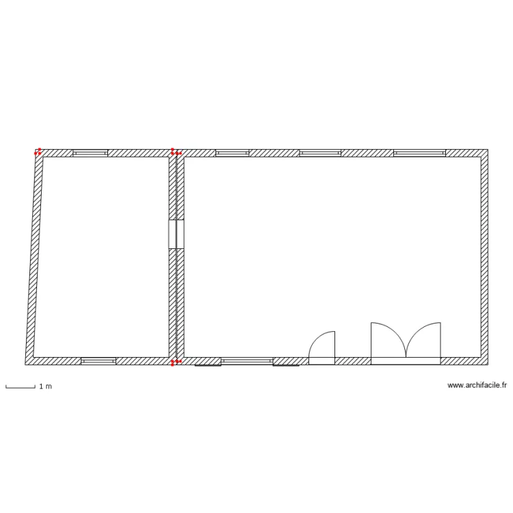 rez de chauss&eacute;e. Plan de 