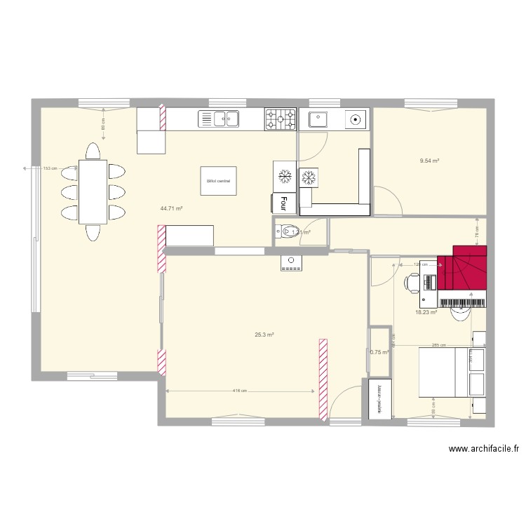 maison piano et cuisine 3. Plan de 0 pièce et 0 m2