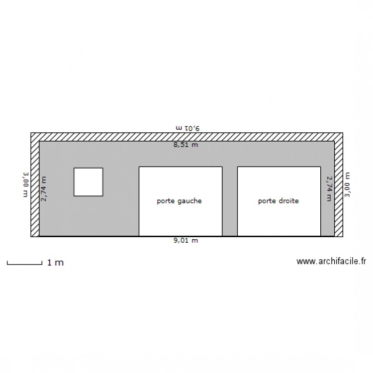 Plan de façade garage. Projet Vagny- Coquin. Plan de 0 pièce et 0 m2