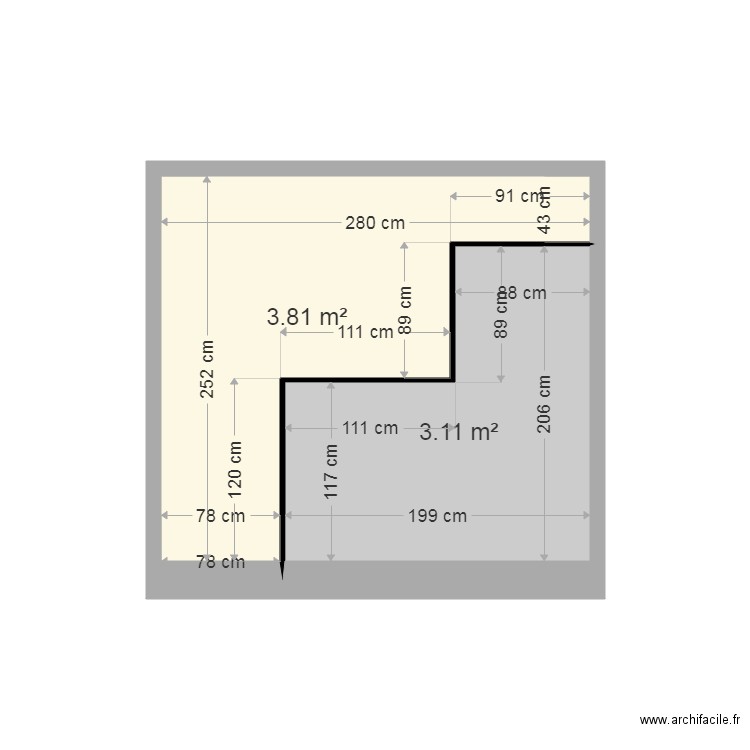 verrière actuelle. Plan de 0 pièce et 0 m2