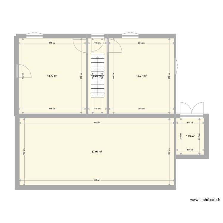 REFUGE OLD RDC. Plan de 5 pièces et 84 m2