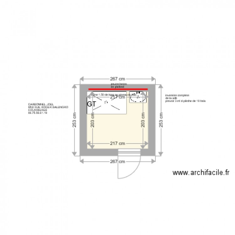 CARBONNEL JOEL . Plan de 0 pièce et 0 m2