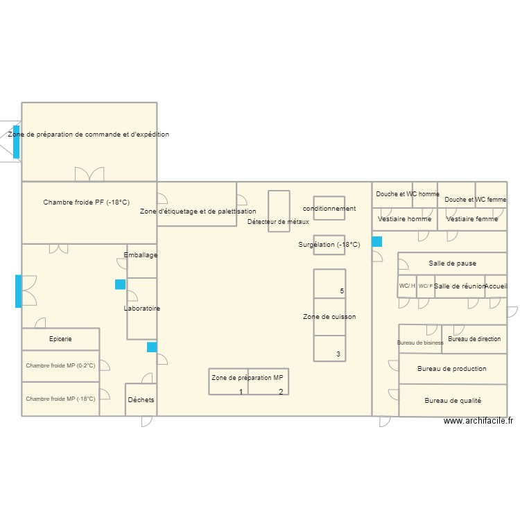 Plan klamka. Plan de 0 pièce et 0 m2