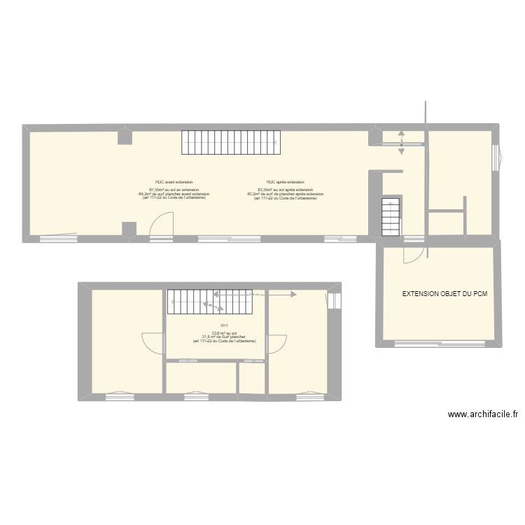 sebhuet st maur modifié v3. Plan de 0 pièce et 0 m2