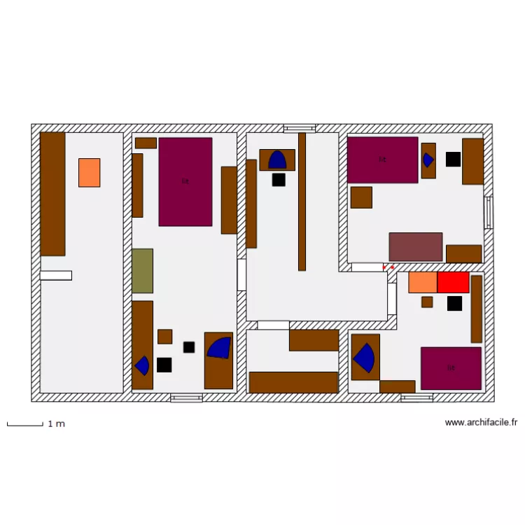Maison étage . Plan de Maison étage . Plan de