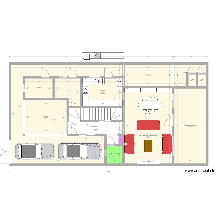 MINI VILLA R+1 NEW CONCEPT v20220416. Plan de 118 pièces et 1172 m2