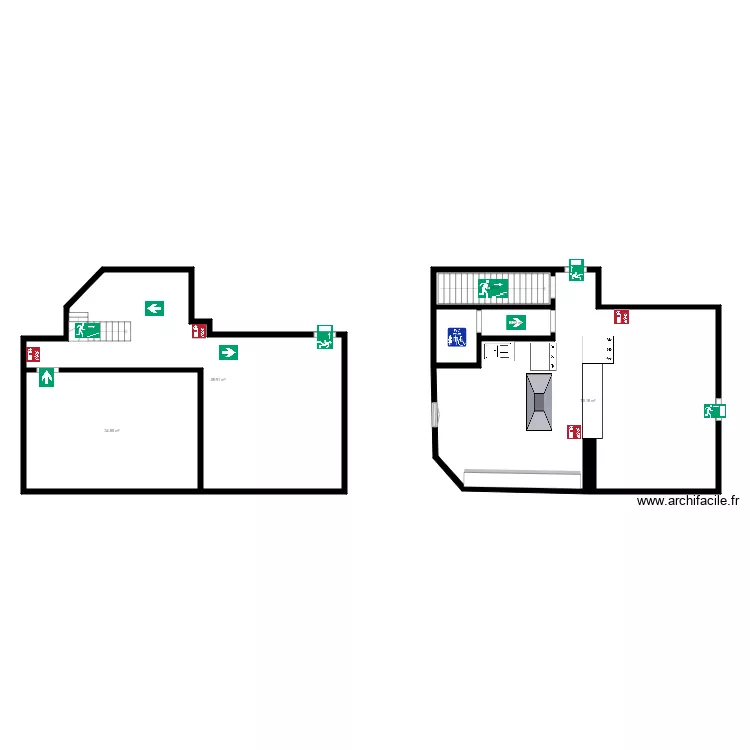 BURGER HOUSE COURNEUVE . Plan de 