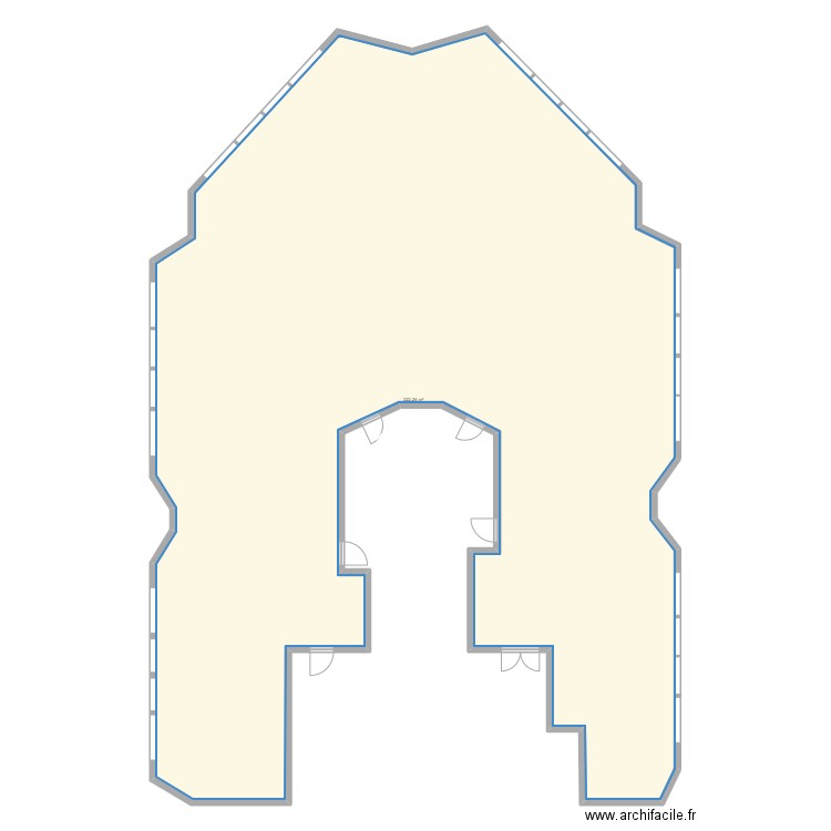 CRETEIL 2. Plan de 1 pièce et 322 m2