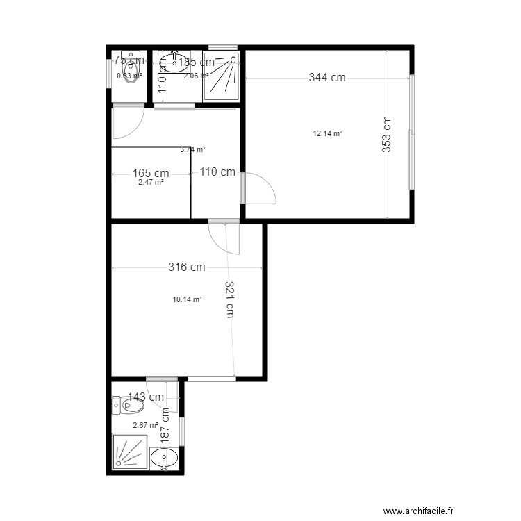 lot 2 demolition. Plan de 0 pièce et 0 m2