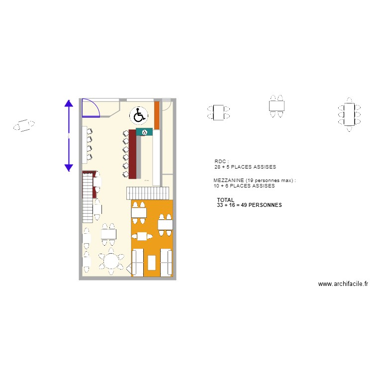 plan Triphasé MEZZANINE. Plan de 0 pièce et 0 m2