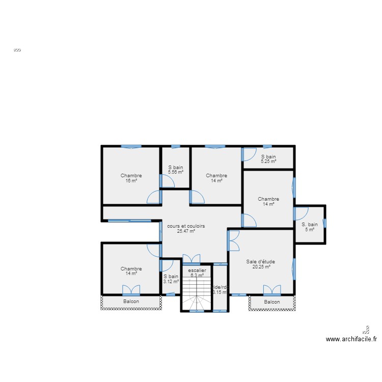 ETAGE OPTION 2. Plan de 0 pièce et 0 m2