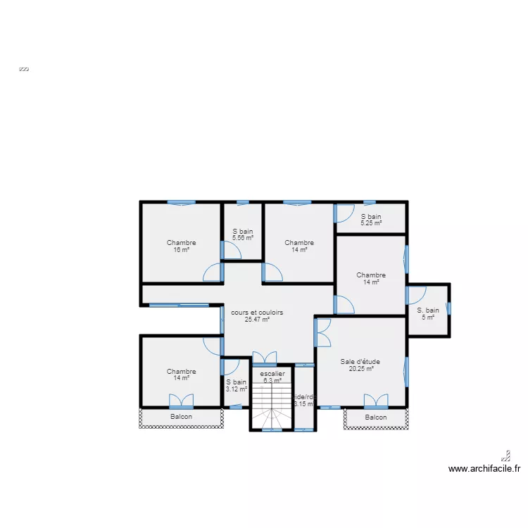 ETAGE OPTION 2. Plan de 