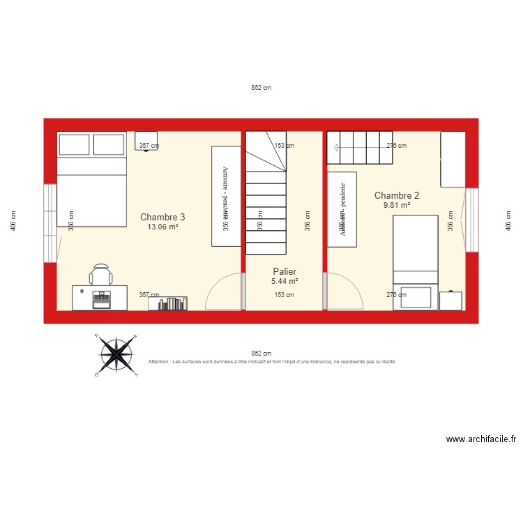 BI 2103 2ème étage coté. Plan de 0 pièce et 0 m2