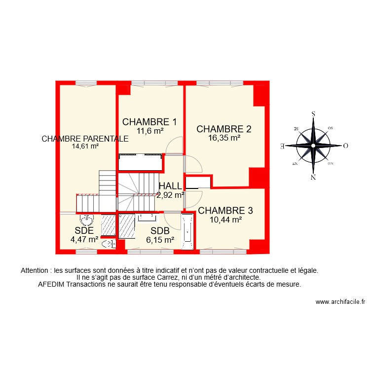 BI 7030 ETAGE 1. Plan de 0 pièce et 0 m2