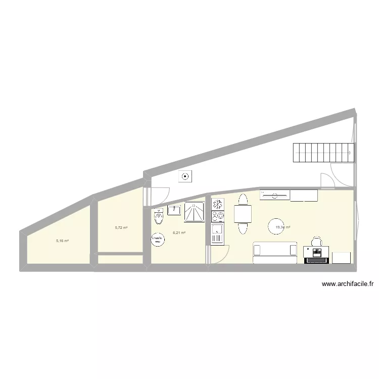 the first rdc am&eacute;nag&eacute;. Plan de 