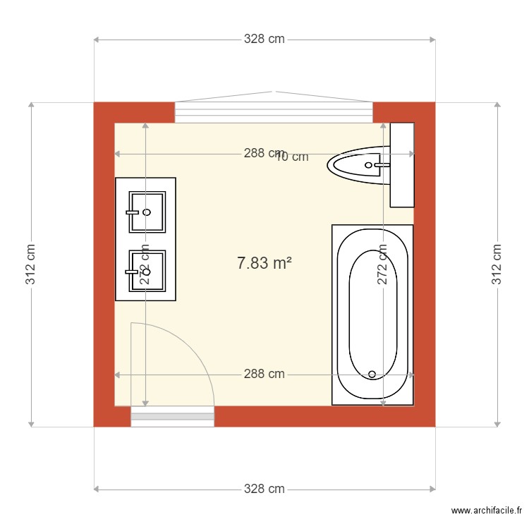 SDB CLAUDINE WEBER VERSION 1. Plan de 0 pièce et 0 m2