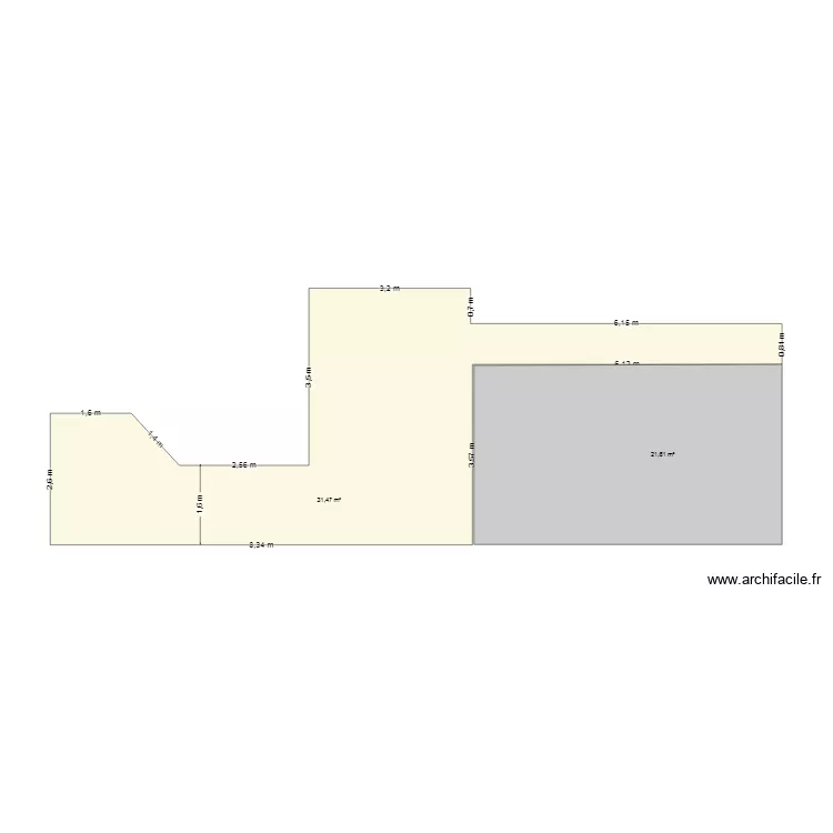 Terrasse Etreham sur plot. Plan de 