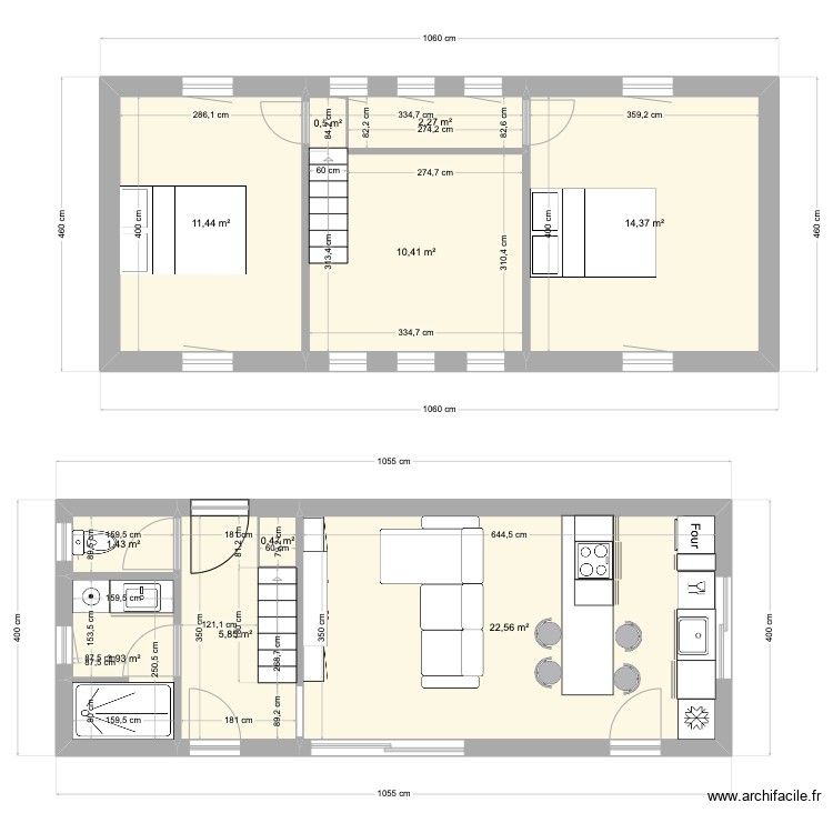 Little House - Plan 10 pièces 73 m2 dessiné par Maii05
